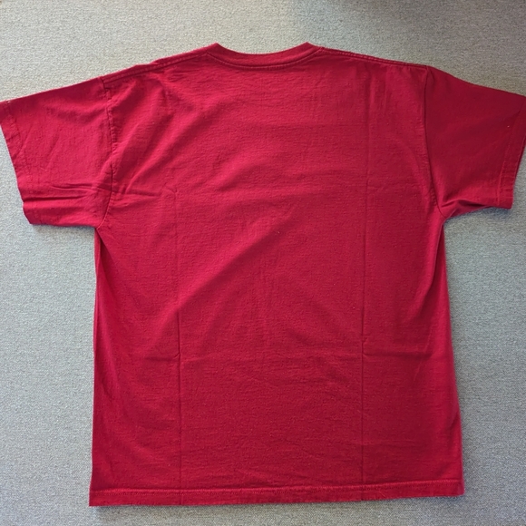 Detroit Red Wings red t-shirt men's large old time hockey - Picture 2 of 5